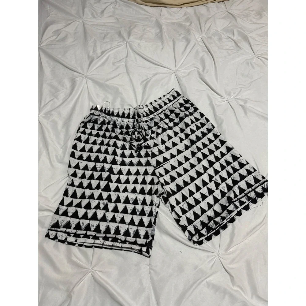Cosabella Men's‎ Designer Pajama Set Black White Geometric Print L